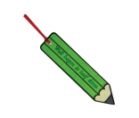 刺繡書籤-綠鉛筆BBK01